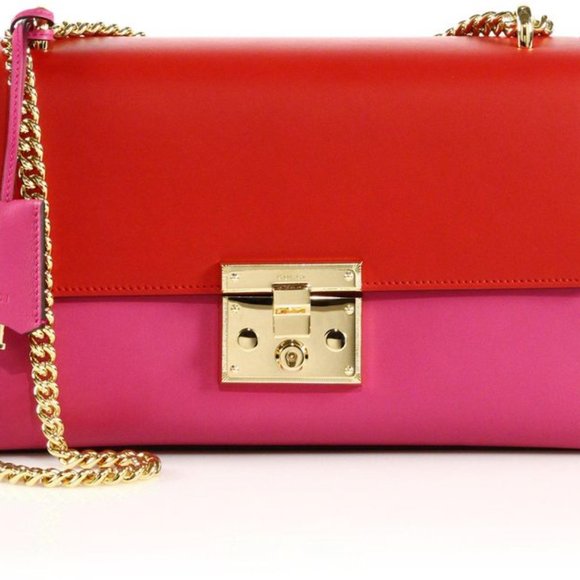 Gucci Padlock Leather Shoulder Bag in Pink - Picture 3 of 5